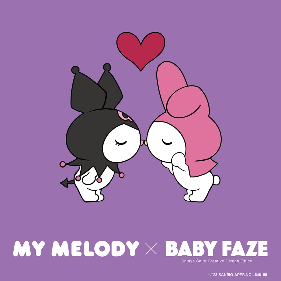 【クロミ&マイメロディ】オーロラリフレクションTシャツ グレー/XLサイズ