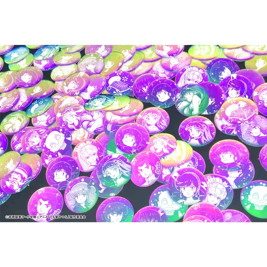 【うる星やつら】オーロラリフレクション缶バッジ　ラムA