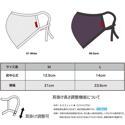 【LIGHT FORCE】Mouth cover／Red/Mサイズ