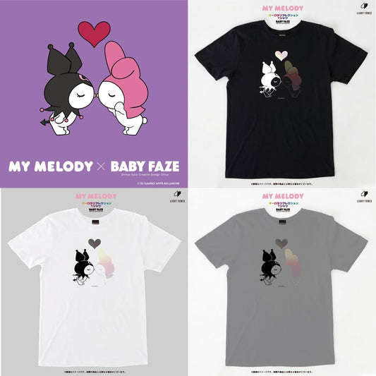 【クロミ＆マイメロディ】オーロラリフレクションTシャツ　3色セット/XLサイズ