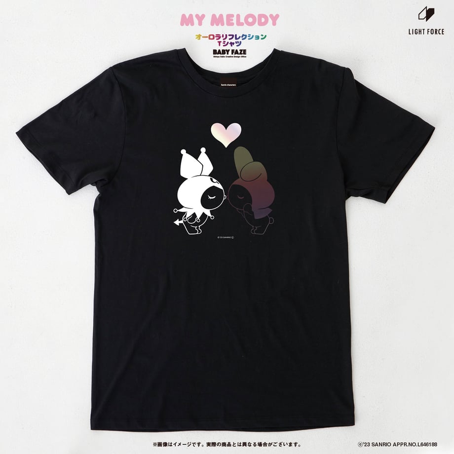 【クロミ＆マイメロディ】オーロラリフレクションTシャツ　3色セット/Mサイズ