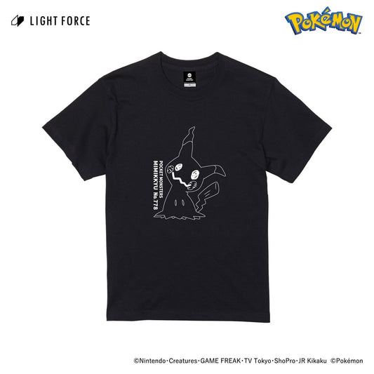【ポケットモンスター】リフレクターTシャツ ミミッキュ／ブラック／XL