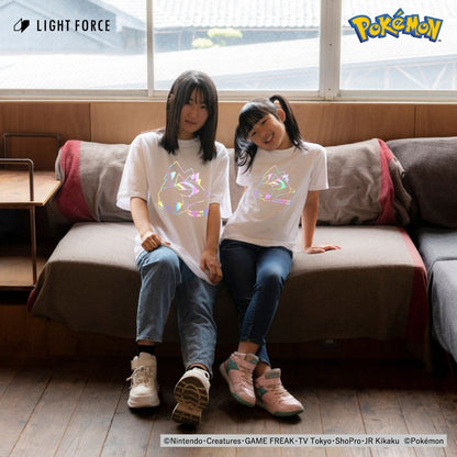 【ポケットモンスター】リフレクターTシャツ ピカチュウ／ホワイト／130