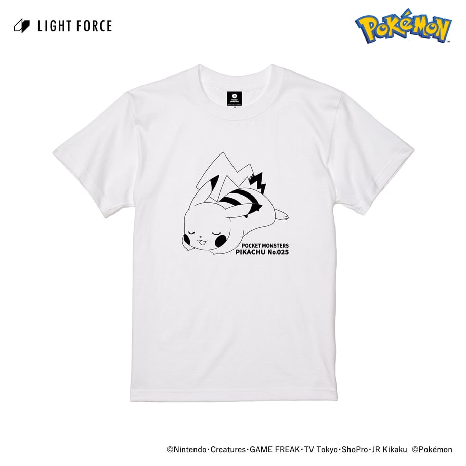 【ポケットモンスター】リフレクターTシャツ ピカチュウ／ホワイト／130