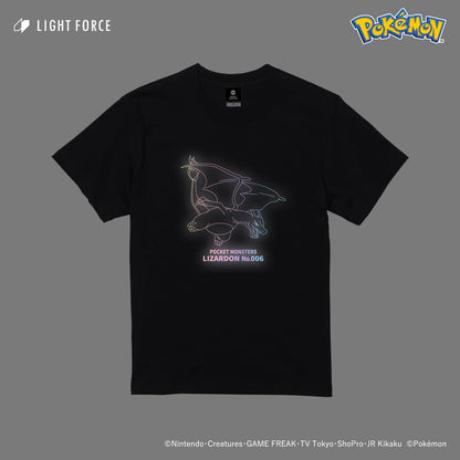 【ポケットモンスター】リフレクターTシャツ リザードン／ブラック／M