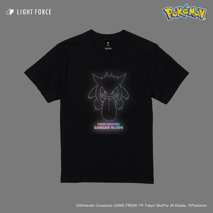 【ポケットモンスター】リフレクターTシャツ ゲンガー／ブラック／110