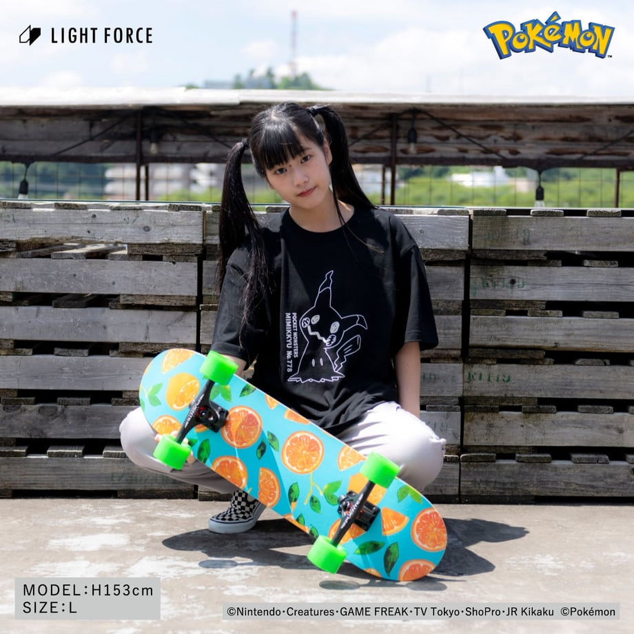 【ポケットモンスター】リフレクターTシャツ ミミッキュ／ブラック／M