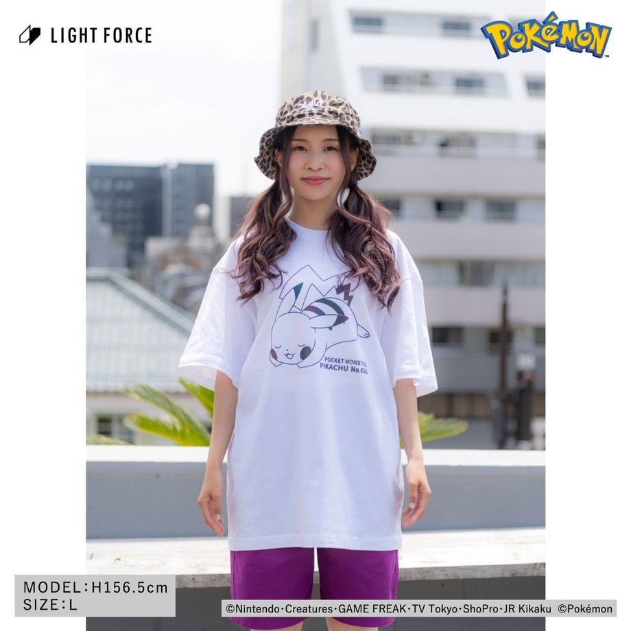 【ポケットモンスター】リフレクターTシャツ ピカチュウ／ホワイト／130
