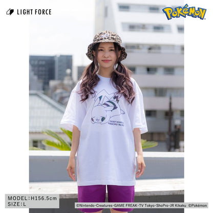 【ポケットモンスター】リフレクターTシャツ ピカチュウ／ホワイト／130