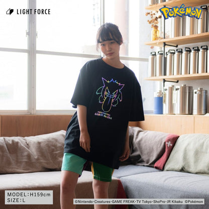 【ポケットモンスター】リフレクターTシャツ ゲンガー／ブラック／110