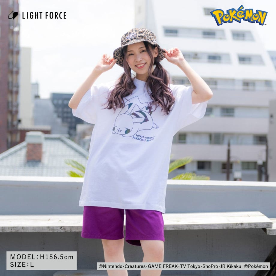 【ポケットモンスター】リフレクターTシャツ ピカチュウ／ホワイト／130