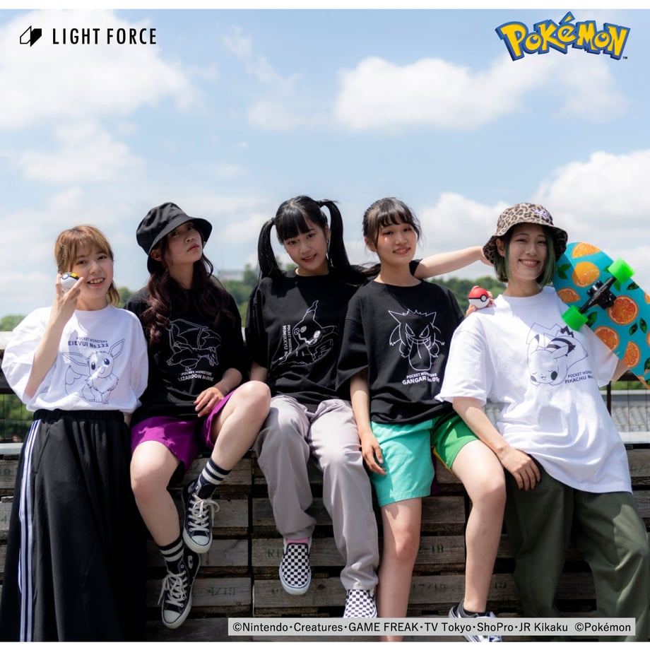 【ポケットモンスター】リフレクターTシャツ ミミッキュ／ブラック／M