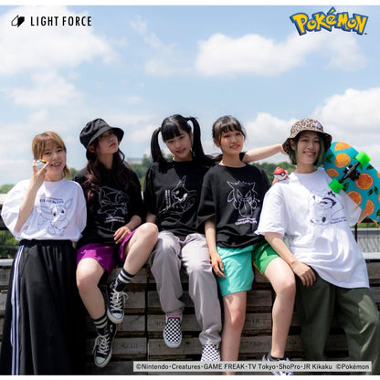 【ポケットモンスター】リフレクターTシャツ イーブイ／ホワイト／110