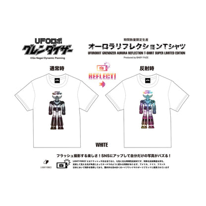 【UFOロボ グレンダイザー】オーロラリフレクションTシャツ／Black／M