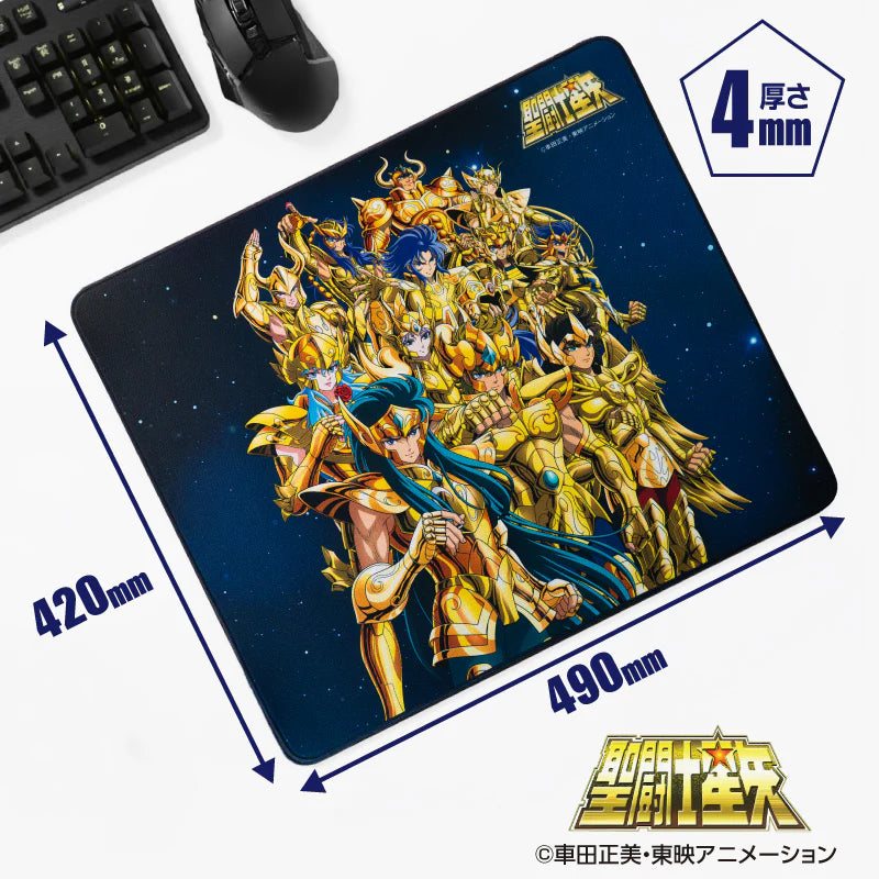 聖闘士星矢 ゲーミングマウスパッド【黄金聖闘士12人集結】
