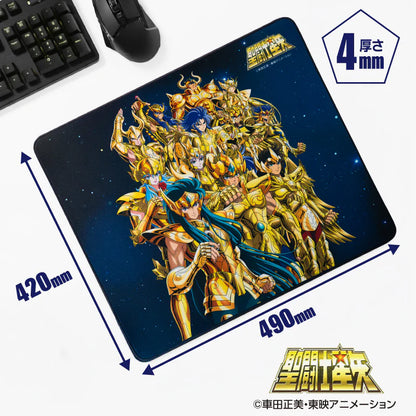 聖闘士星矢 ゲーミングマウスパッド【黄金聖闘士12人集結】